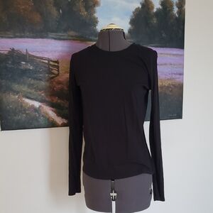 Vince Black Long Sleeve Women's Tee